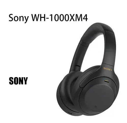 Sony Наушники беспроводные с микрофоном Sony WH-1000XM4, Bluetooth, USB Type-C, темно-серый