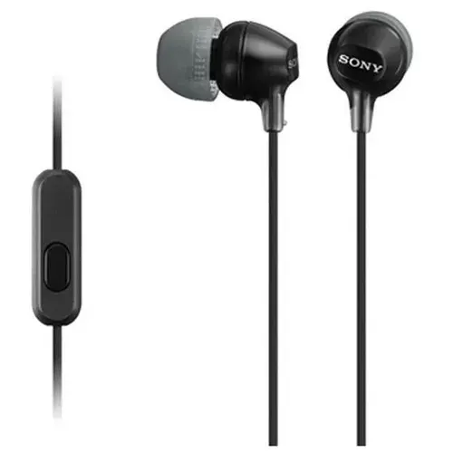 Sony MDR-EX15AP Black - вставные наушники с гарнитурой, черные