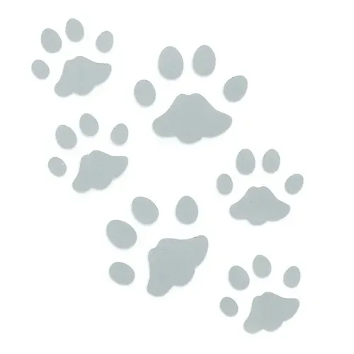 Светоотражающие наклейки на одежду, термонаклейка для одежды Следы, 6 шт, Айрис