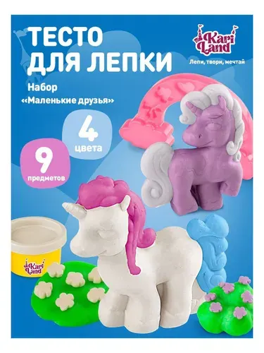 Игровой детский набор для лепки из пластилина Маленькие друзья