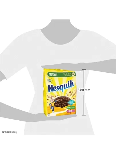 NESQUIK Готовый шоколадный завтрак, обогащенный витаминами и минеральными веществами, 460 г