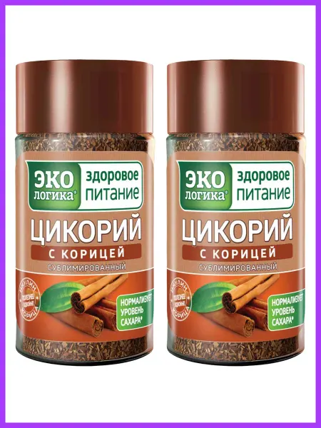 ЭкоЛогика Цикорий Экoлогика 2шт*85г с корицей