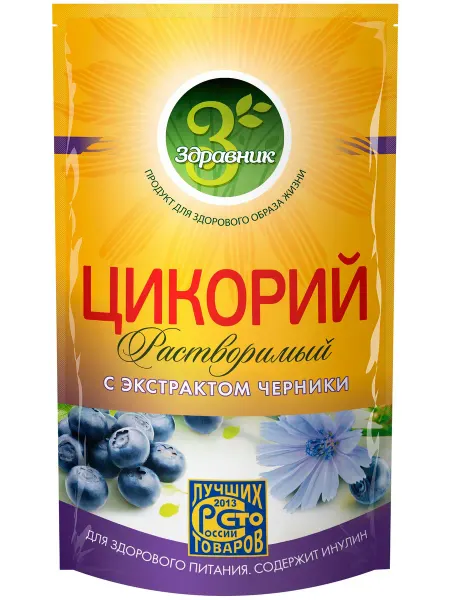 Цикорий растворимый ЗДРАВНИК с экстрактом черники