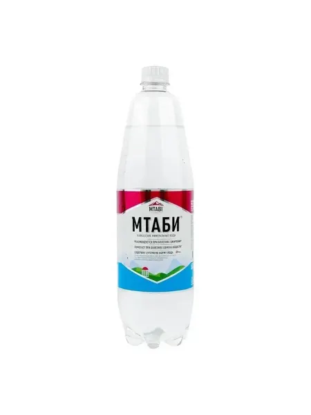 Вода минеральная Mtabi газированная лечебно-столовая 1,25 л