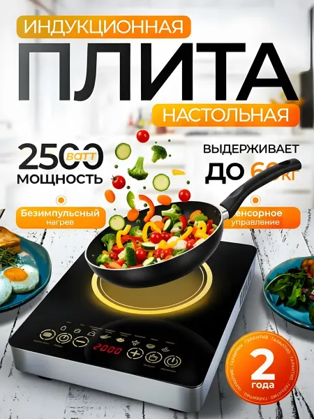 DKM Индукционная плита настольная 2500Вт