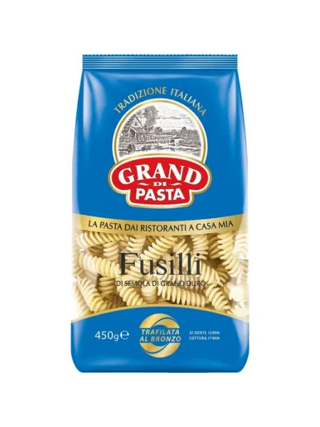 Grand di Pasta Макароны Fusilli, 450г*2шт