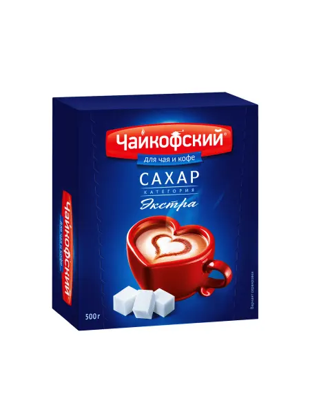 ЧАЙКОФСКИЙ Сахар кусковой категории Экстра, «Чайкофский», 500 г, Россия