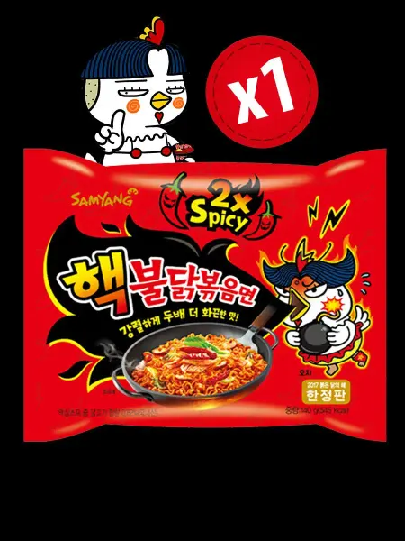 Samyang Buldak Корейская лапша Samyang х2 Spicy рамен супер острая