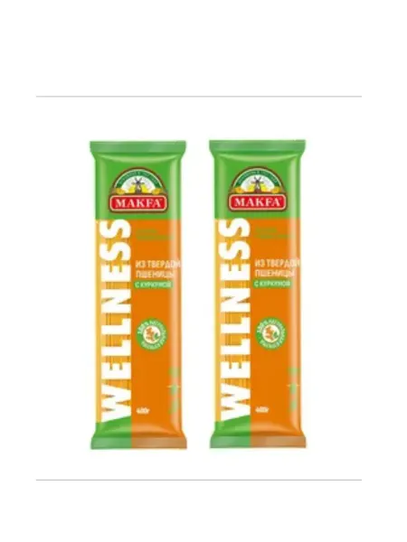 Makfa Макароны "WELLNESS" спагетти с куркумой 400гр. 2 шт