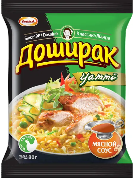 Лапша ДОШИРАК Yammi со вкусом курицы