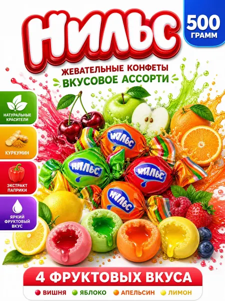 Ким-Кан сладости жевательные конфеты 500гр