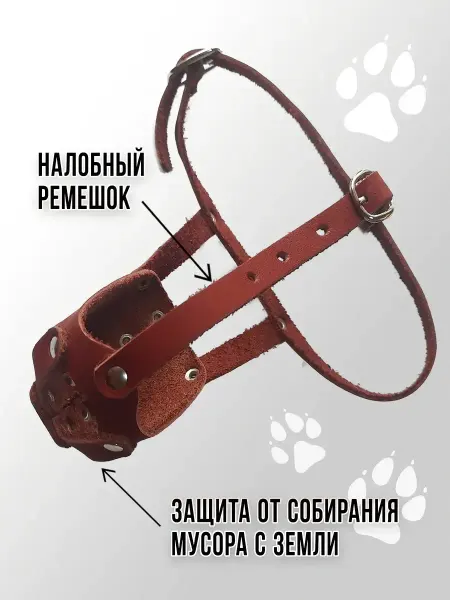 AnimalsDepot Намордник для мелких собак 12 см — безопасный и комфортный