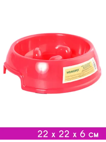 HomePet Миска для животных голубая 22 х 22 х 6см