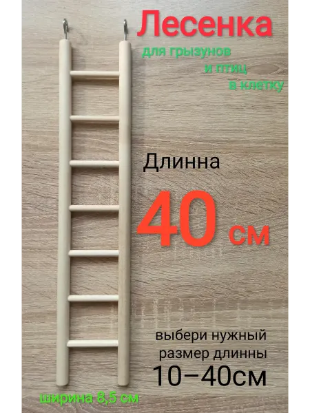 SK62 Лесенка для грызунов и птиц 40см "Люкс"