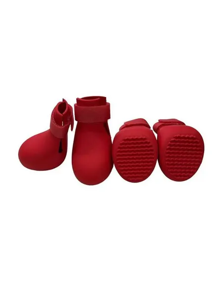 Pet Fashion Сапоги для собак резиновые красные, размер XL