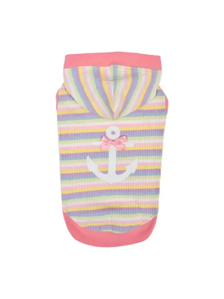 PINKAHOLIC Футболка с капюшоном для собак "Maire", розовая