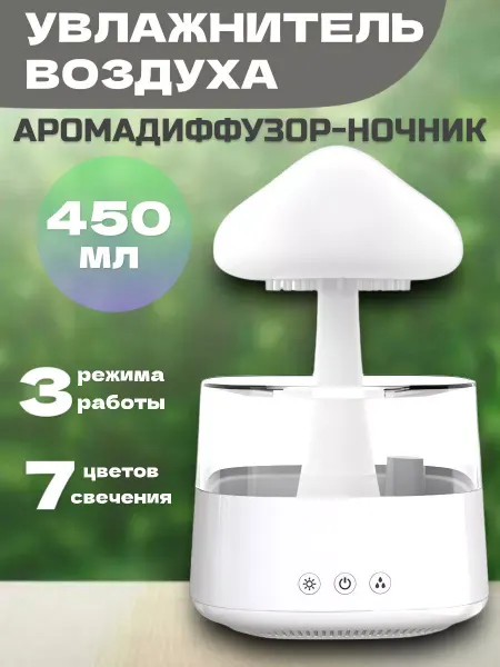 RuMir Увлажнитель воздуха с подсветкой аромадиффузор