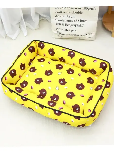 Лежанка для животных мягкая Мишки
