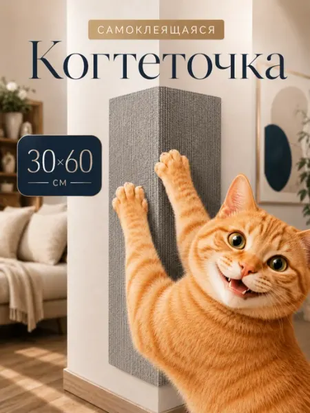 Когтеточка для кошки самоклеящиеся Когтеточка для кошки самоклеящаяся