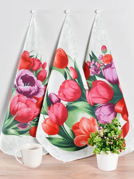 NIKITA TEREHOV TEXTILE Полотенца кухонные 47х60см 3 шт рогожка