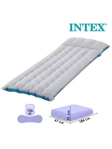 Intex Надувной матрас 67х184х13 см "Camping"