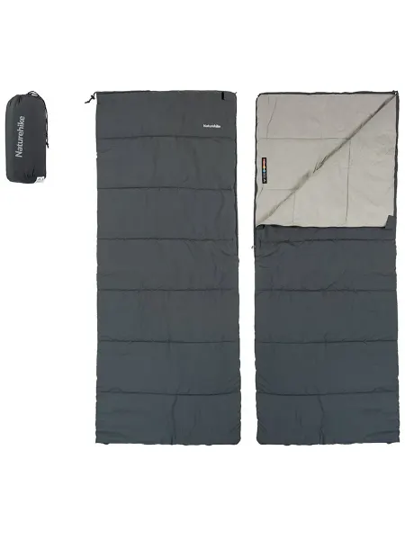 Naturehike Мешок спальный левый F150 серый NH22MSD05