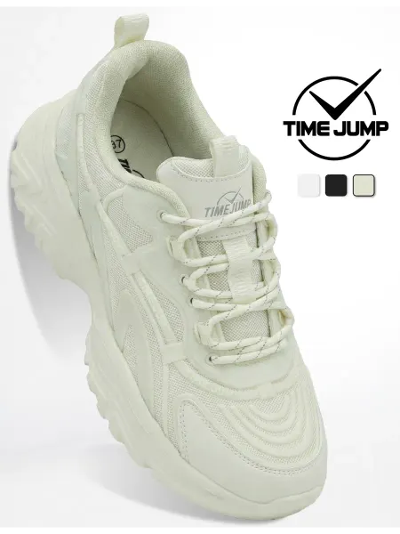 TimeJump Кроссовки женские летние бежевые сетка для спортзала