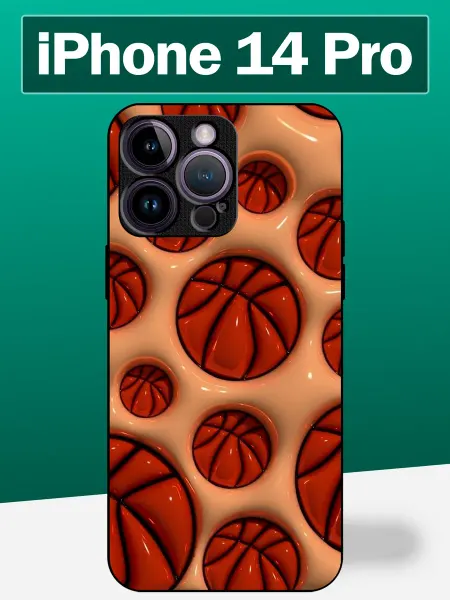BestSalesMan Чехол на iPhone 14 Pro баскетбольный мяч