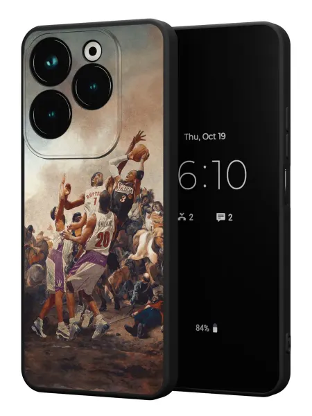 PBl store Чехол на Infinix HOT 40 HOT 40 PRO принт Баскетбол