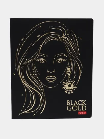 Тетрадь, 48 листов, А5, клетка 65 г/кв.м, Lady gold, 48Т5лофВ1Ladygold q0000048010