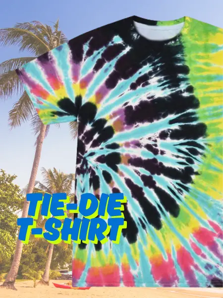 Пляжная гидрофутболка Tie-Dye
