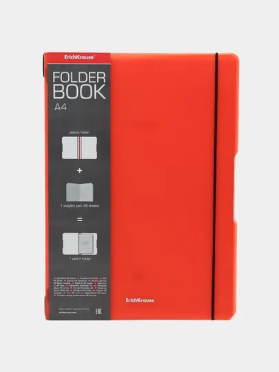 Тетрадь общая FolderBook Neon, оранжевая, А4, 48 листов, в клетку 56106 q0000053691
