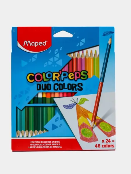 Карандаши цветные Maped Color Peps Duo, 48 цветов, 829602 q0000008443