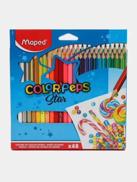 Карандаши цвет Maped, 48 цветов Color Peps 832048 MR000539