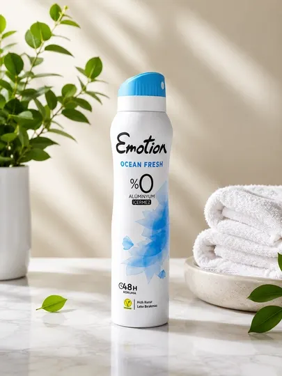 Дезодорант-спрей Emotion Aqua Kiss, 150 мл, без алюминия, защита 48 часов
