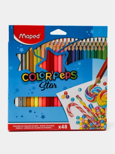Карандаши цвет, Maped (48цв.,Color'Peps)