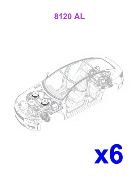 PEUGEOT 8120AL, Клипса пластиковая