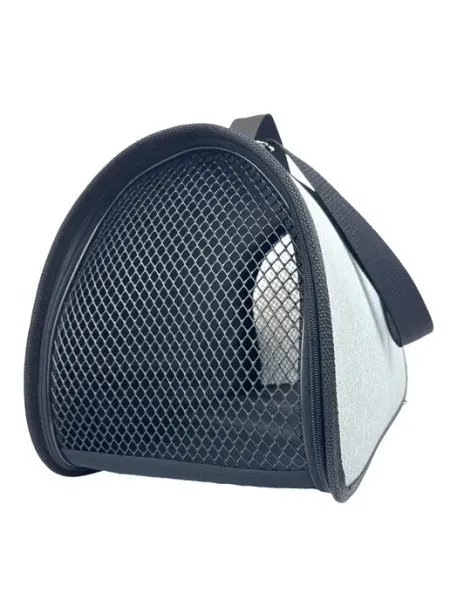 HomePet Сумка-переноска для кошек и собак Серая №4 48х31х28 см