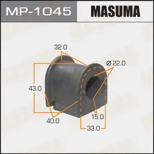 Втулка стабилизатора toyota caldina 97-02, carina 96-01, ipsum 97-01 переднего masuma MASUMA MP-1045, oem 4881544010