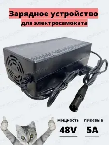 Зарядное устройство 48v (54.6) 5A для электросамоката/электровелосипеда, разъем XLR