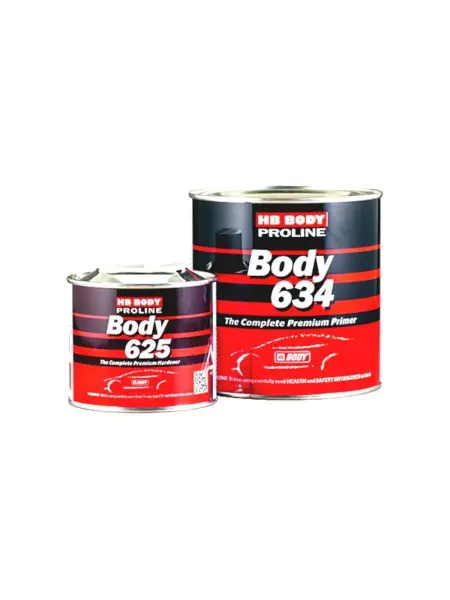 HB BODY Грунт автомобильный Body 634 Premium серый 0,8 + 0,2 л