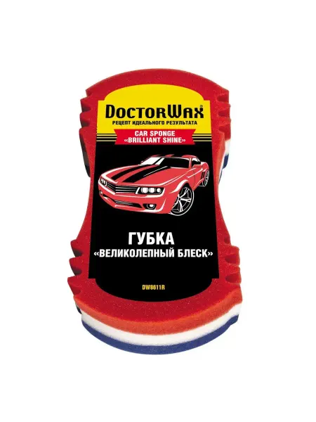 DOCTOR WAX Губка для автомобиля великолепный блеск