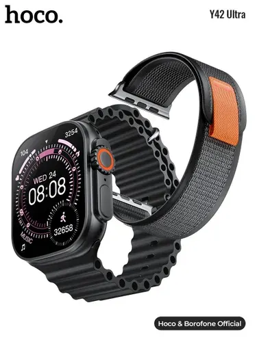 Hoco Смарт-часы Y42 Ultra, 49mm, золотой