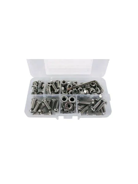 ANROKEY Набор винтов под шестигранник с гайками M5 8-20мм (131 пр.)