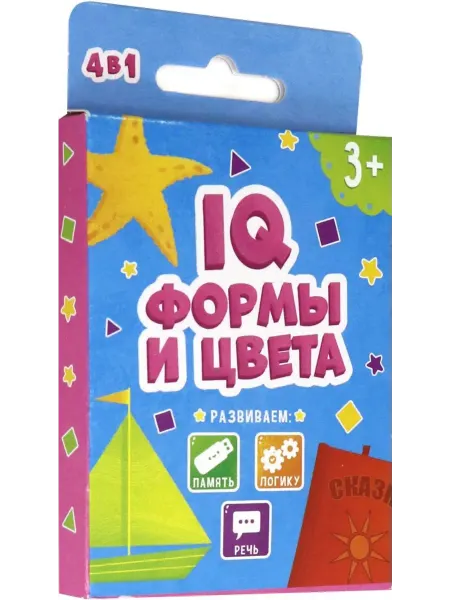 Феникс+ Развивающие карточки. IQ. Формы и цвета (34 карточки)