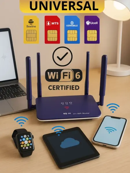 Wi-Fi 6 Новое поколение роутер CPE, 4G, 5G, с сим-картой