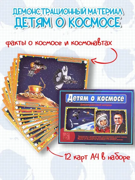 Весна-Дизайн Демонстрационный материал Детям о космосе