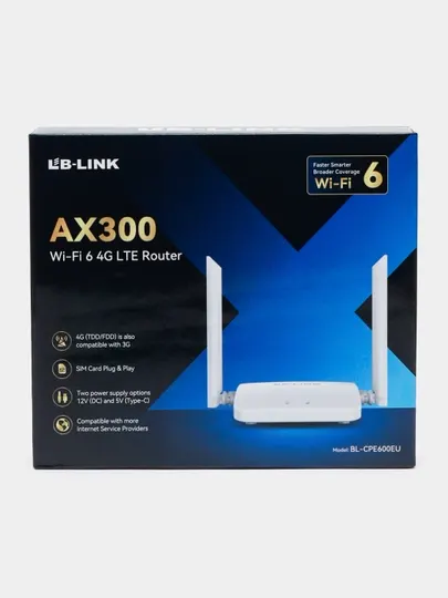 LB-LINK AX300 Wi-Fi 6 4G LTE Роутер (BL-CPE600EU)