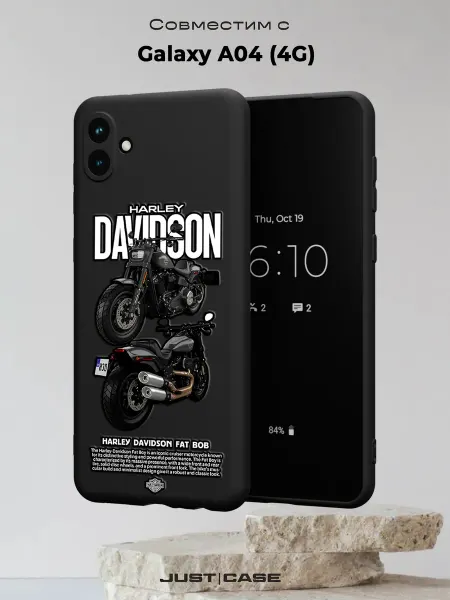 Принт-бутик Чехол на Samsung A04 4G с принтом Мотоцикл Harley