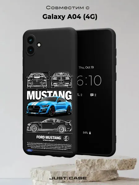 Принт-бутик Чехол на Samsung A04 4G с принтом Машина Mustang